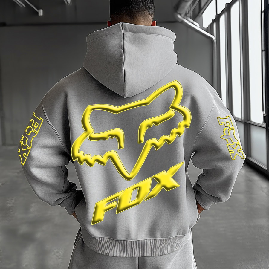 

Men's Racing Print Splicing Hoodies