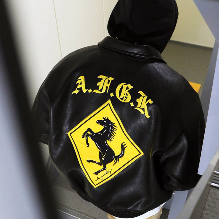 

Unisex Racing Leather Jacket