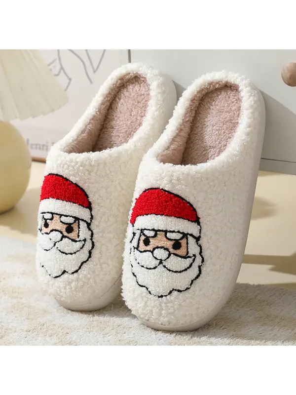 Unisex Christmas Tree Home Christmas Cotton Slippers - Ootdmw.com 