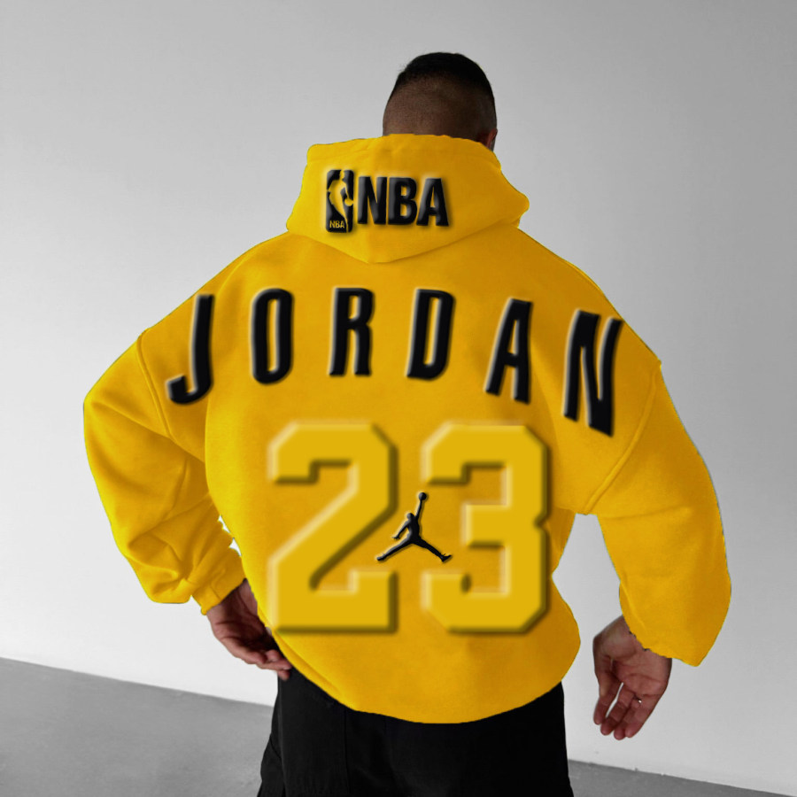 

Unisex Basketball Game Stars Sports Fitness Printed Casual Autumn And Winter Oversized Hoodies