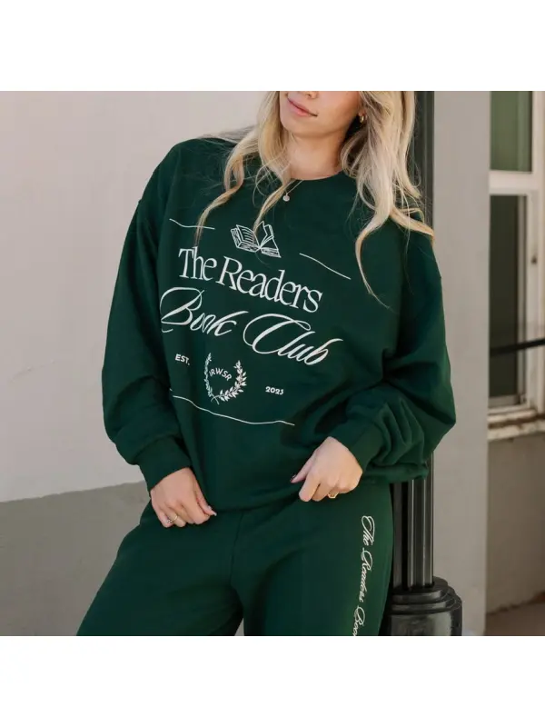 The Book Club Crew Sweatshirt - Wearmw.chimpone.com 