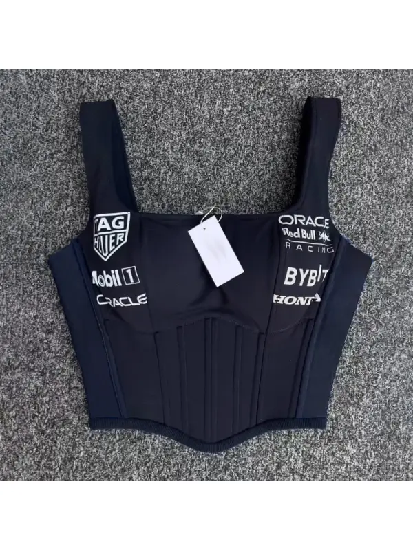 Taking Race Day Vibes To The Next Level With This Custom Red Bull Corset - Aptkoi.com 