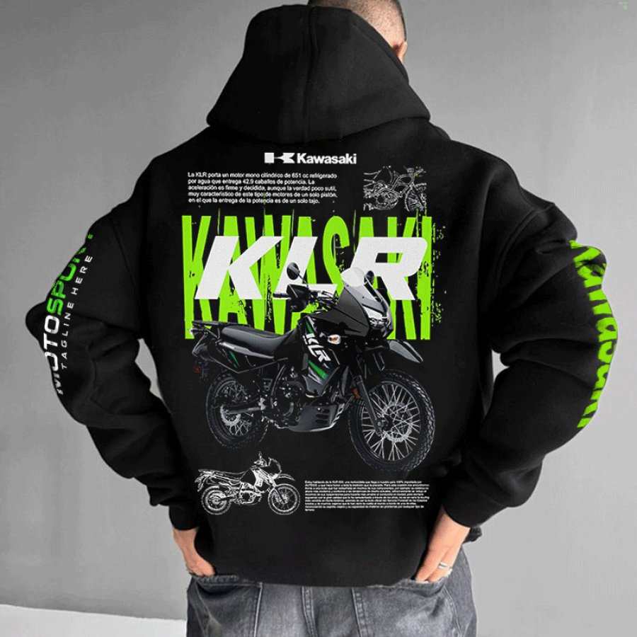 

Unisex Motorcycle Racing Competition Printed Hoodie