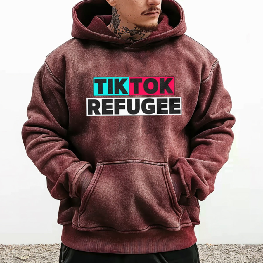 

Refugee Retro Casual Hoodie