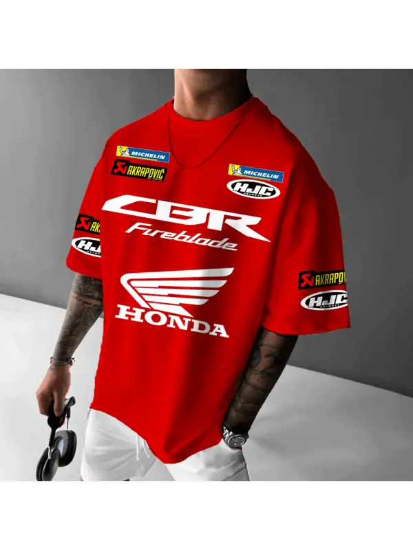 Unisex Motorcycle Racing Team T-Shirt - Aptkoi.com 