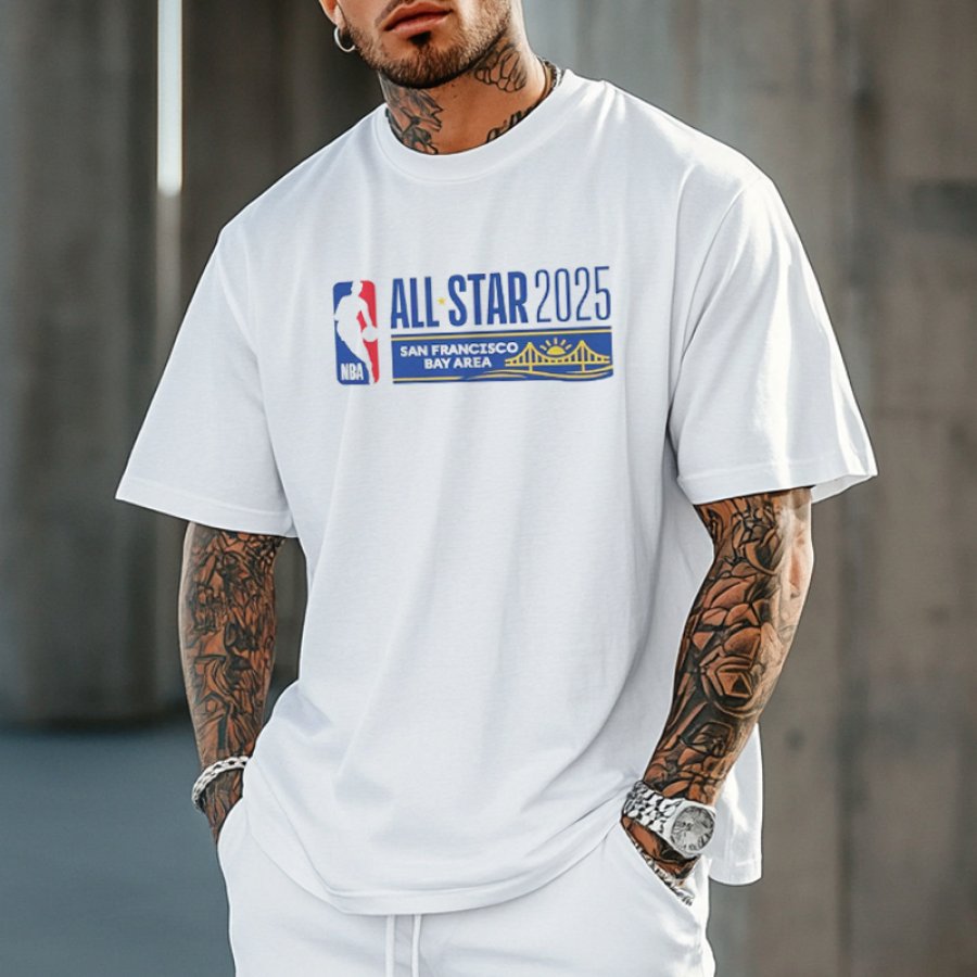 

2025 Basketball Competition Printed Oversize T-shirt