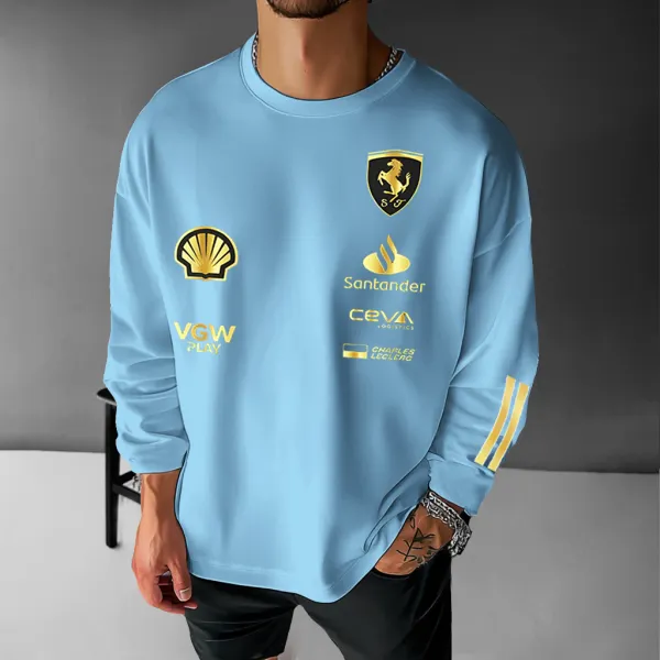 Unisex Racing Team Oversized Long Sleeve T-Shirt - Dozenlive.com 