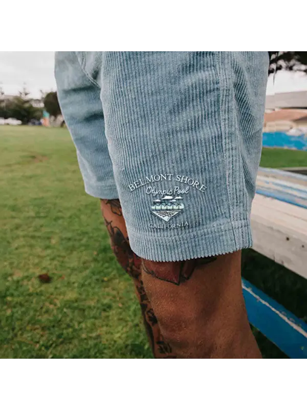 'Belmont Shore' Corduroy Board Shorts - Aptkoi.com 