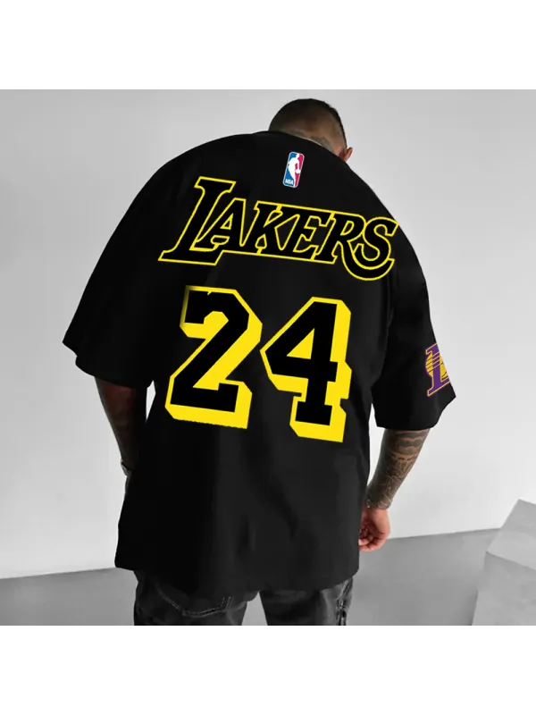 Unisex Oversized Basketball Print Casual Tee - Aptkoi.com 
