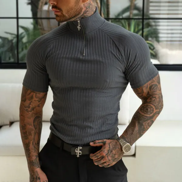 Casual Tight Fitness T-shirt - Zivinfo.com 