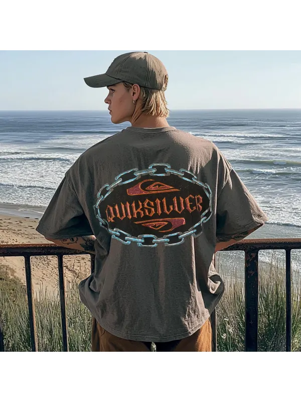 Unisex 90'S Retro Surf Graphic Surf T-Shirt - Shopyiyistories.com 