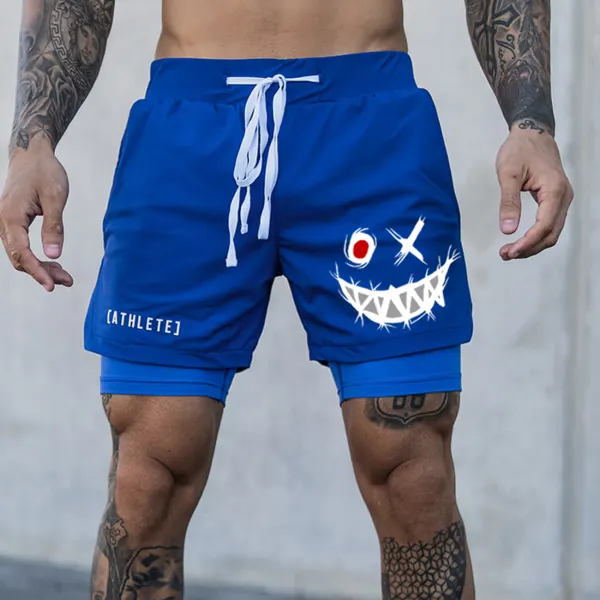 Men's Smiley Shorts Performance Shorts - Spiretime.com 