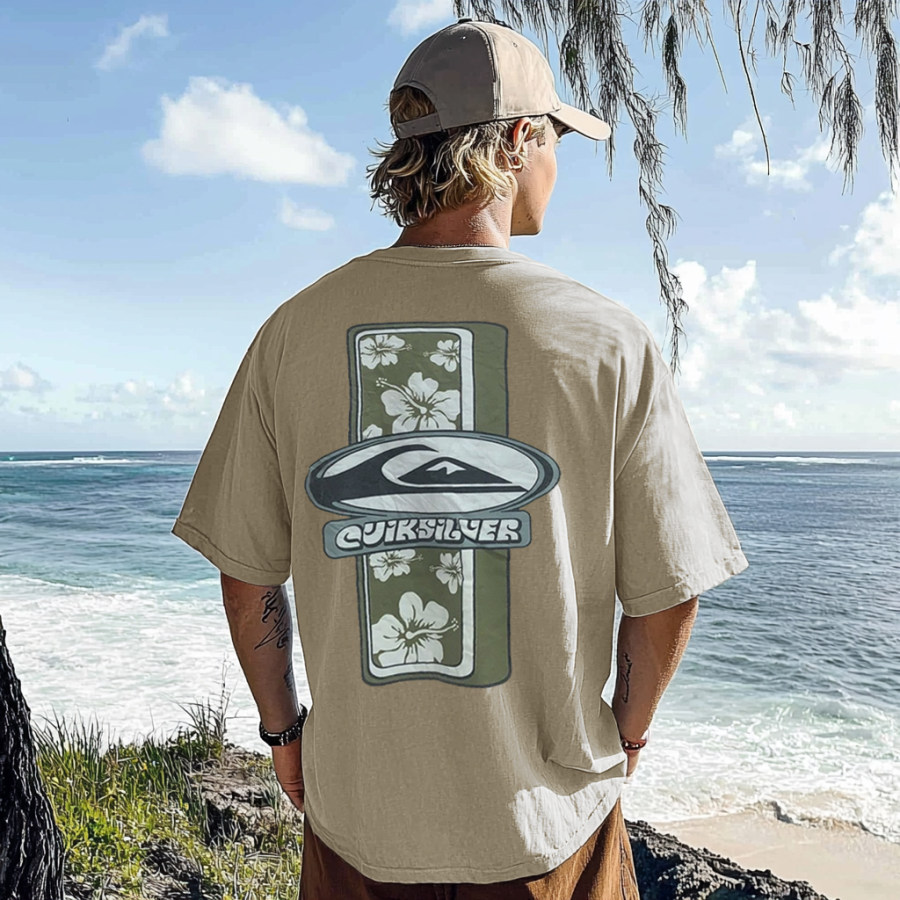 

Quiksilver Unisex Retro Print Surf Tee