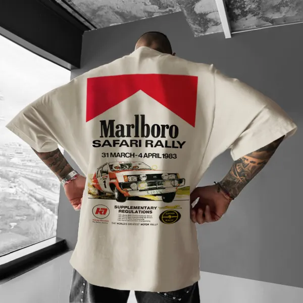 Unisex Oversized Racing Graphic Casual Print T-Shirt - Ootdyouth.com 