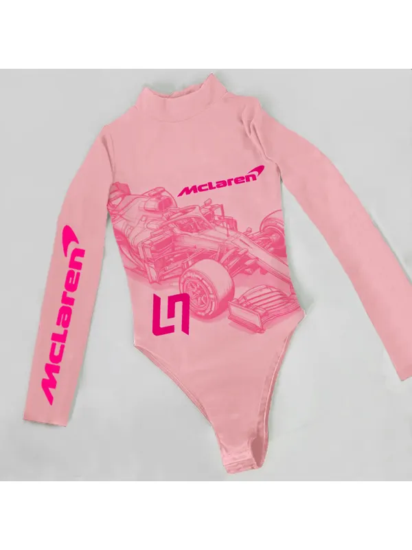 Women's Racing Slim Fit Long Sleeve Top - Shopyiyistories.com 