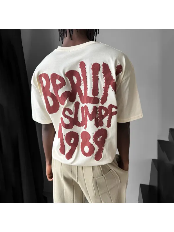 Fashionable Letter Design Casual T-shirt - Anrider.com 