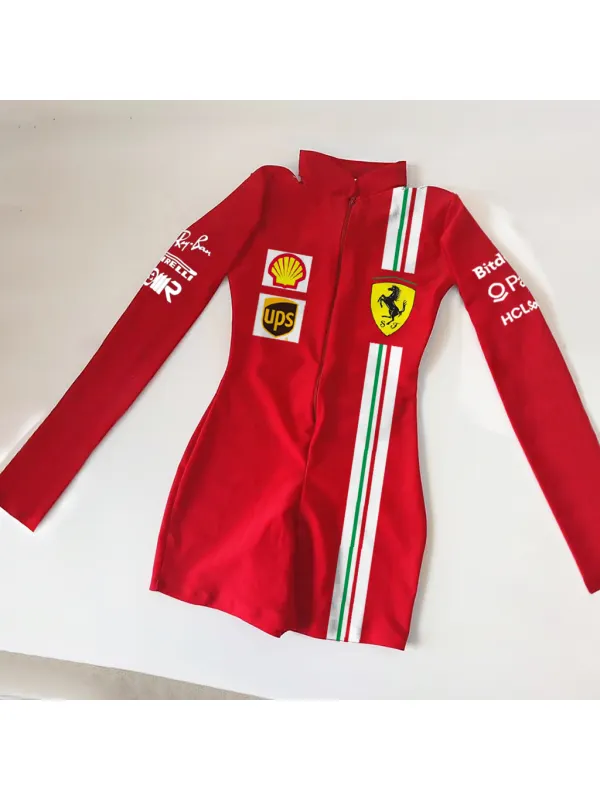 Women's Racing Team Slim Fit Long Sleeve Top - Shopyiyistories.com 
