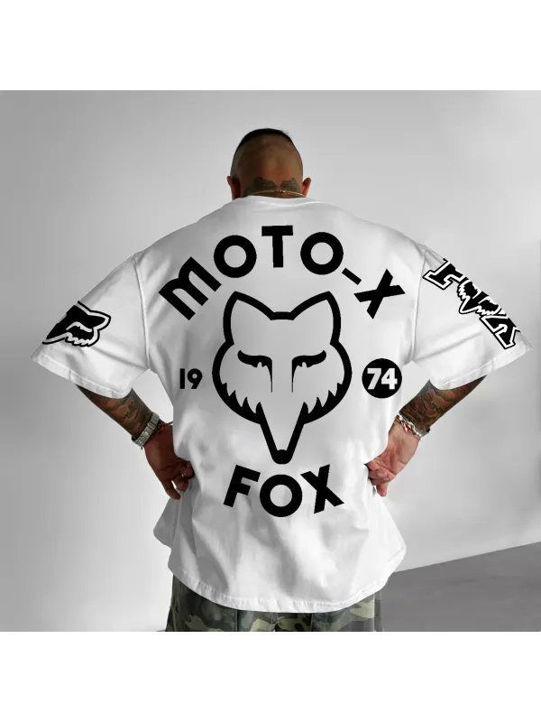 Unisex Loose Fit Racing Print T-Shirt - Aptkoi.com 