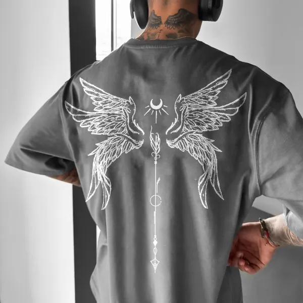 Universal Wings Print Design T-Shirt - Anurvogel.com 