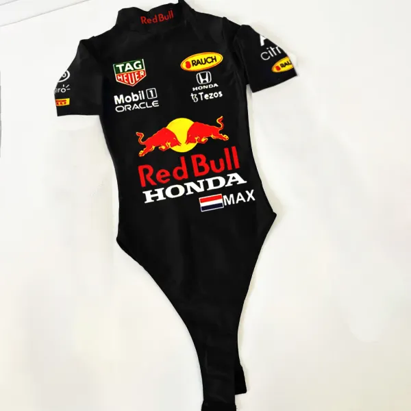 Women's Racing Team Slim Fit Short Sleeve Bodysuit - Spiretime.com 