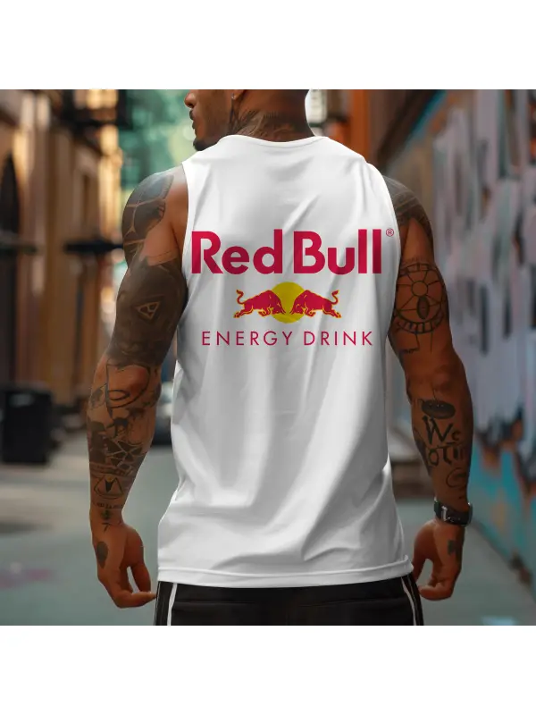 Unisex Loose Fit Racing Brand Printed Tank Top - Aptkoi.com 
