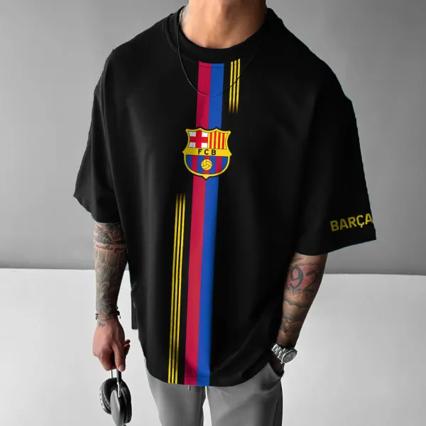 Men's Football Club Team Print T-Shirt - Ootdyouth.com 
