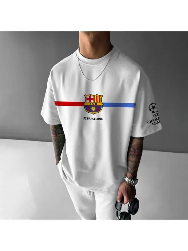 Men's Football Team Print T-Shirt - Shopyiyistories.com 