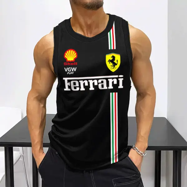 Men's Racing Fitness Casual Sleeveless Tank - Yesunshine.com 