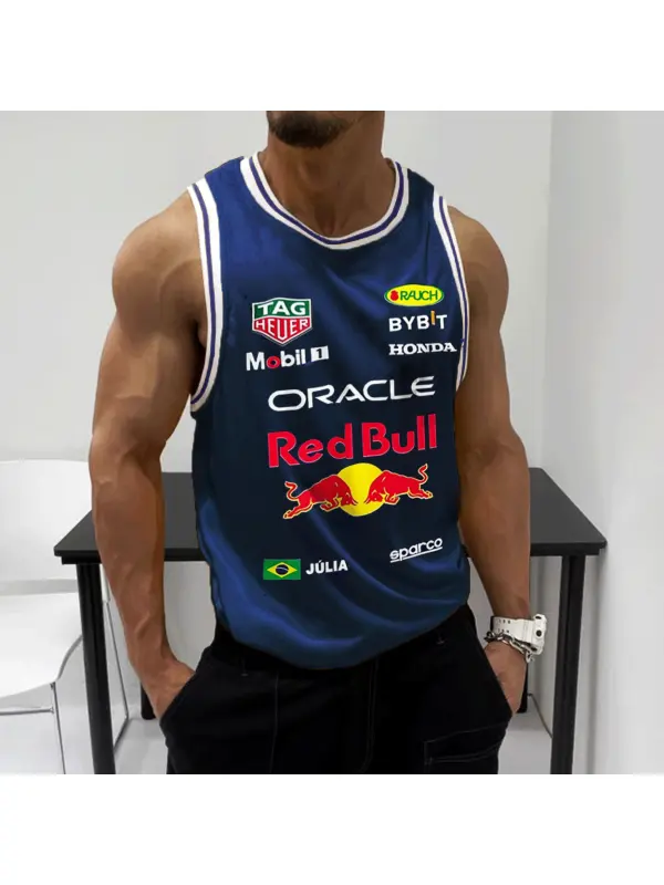 Men's Racing Team Casual Tank - Aptkoi.com 