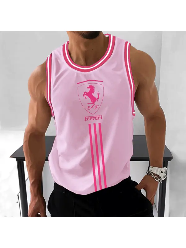 Men's Racing Fitness Sleeveless Tank - Aptkoi.com 