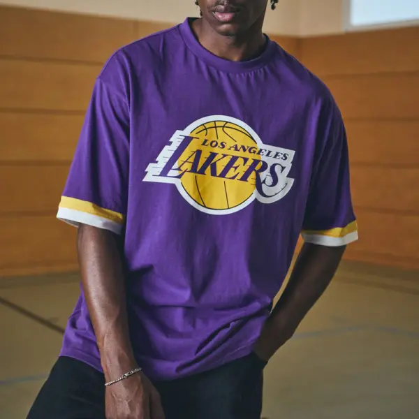 Unisex Basketball Print Casual T-Shirt - Spiretime.com 