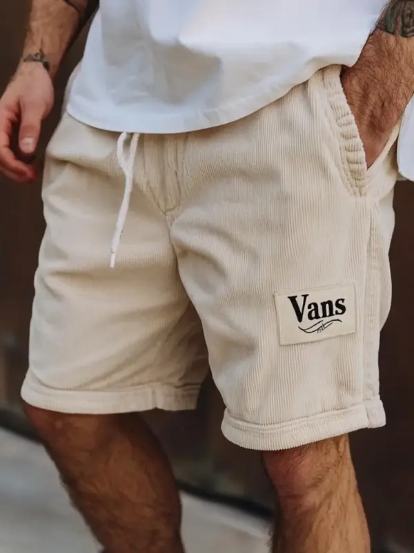 Vans Men's Corduroy Elastic Drawstring Surf Shorts - Wantbright.com 