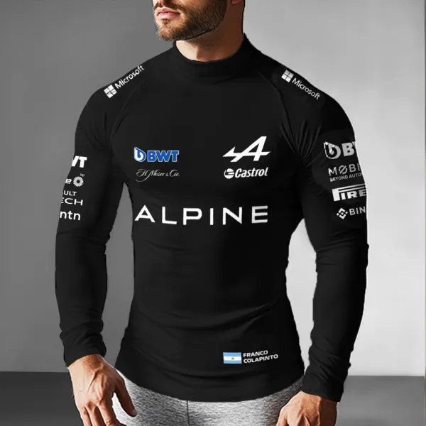 Men's Racing Club Printed Casual Fit Long Sleeve Nomex Tee - Wayrates.com 