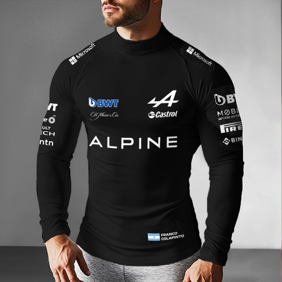 

Men's Racing Club Printed Casual Fit Long Sleeve Nomex Tee
