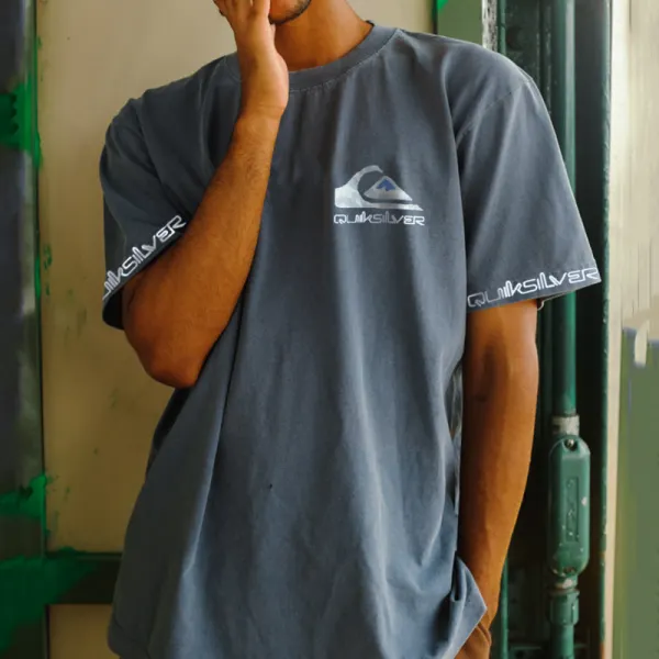 Casual Retro Design Printed T-shirt - Spiretime.com 