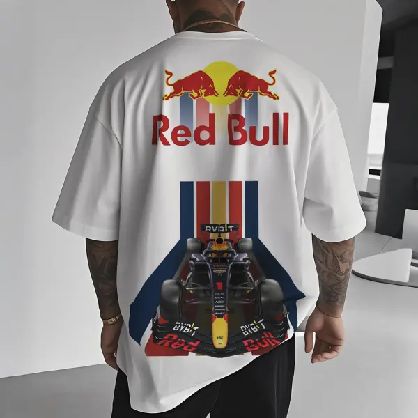 Men's Racing Style Patterned T-shirt - Ootdyouth.com 