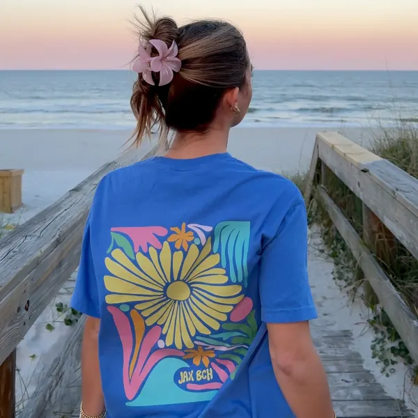 Unisex Ocean Blue Beach Dip T-shirt - Zivinfo.com 