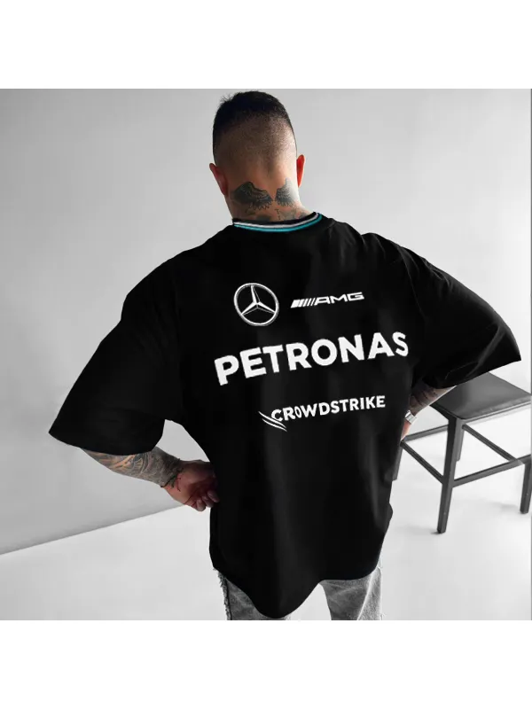 Men's Street Crew Neck Casual Loose Printed T-shirt - Shopyiyistories.com 