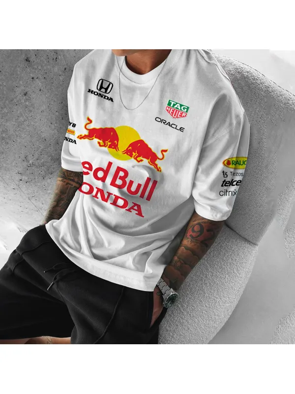 Men's Street Casual Loose Printed T-shirt - Aptkoi.com 