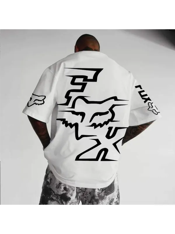 Unisex Street Casual Racing Print T-Shirt - Aptkoi.com 
