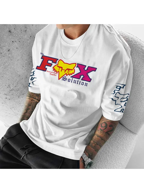 Unisex Street Casual Racing Print T-Shirt - Aptkoi.com 