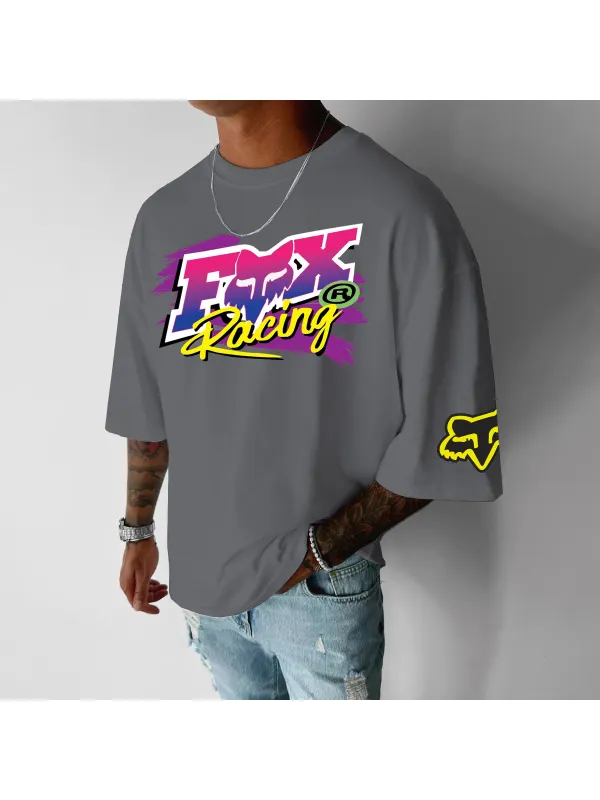 Unisex Street Casual Racing Print T-Shirt - Shopyiyistories.com 