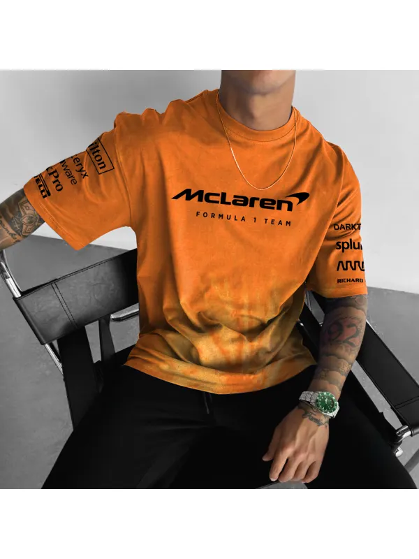 Fashion Racing Oversized Short Sleeve T-shirt - Shopyiyistories.com 
