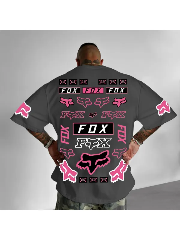 Unisex Oversized Racing Print T-shirt - Aptkoi.com 