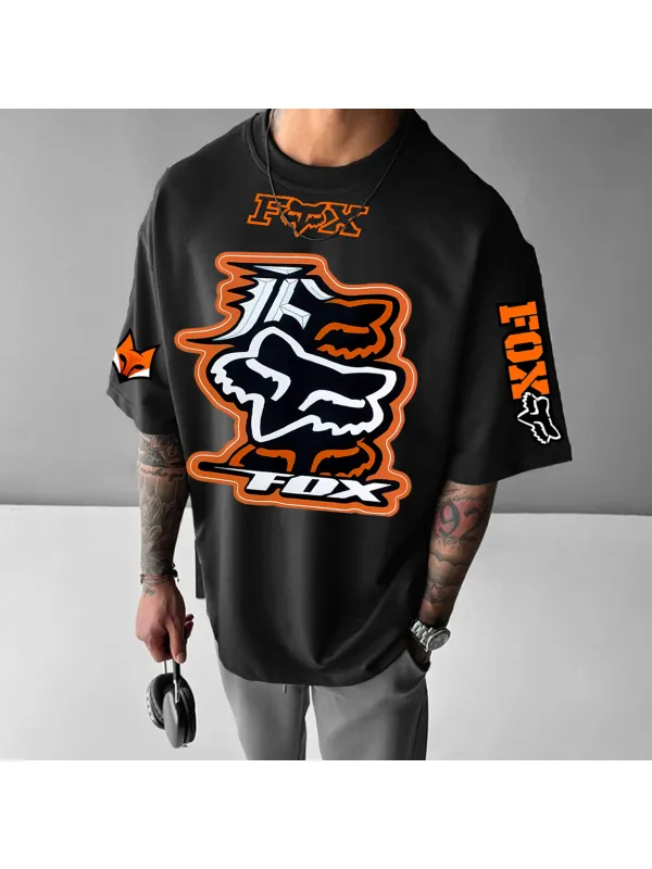 Unisex Oversized Racing Print T-shirt - Localziv.com 