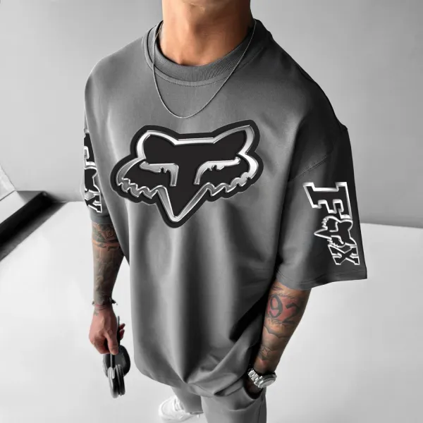 Unisex Oversized Racing Print T-shirt - Zivinfo.com 