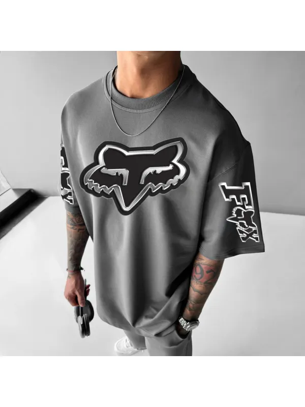 Unisex Oversized Racing Print T-shirt - Shopyiyistories.com 