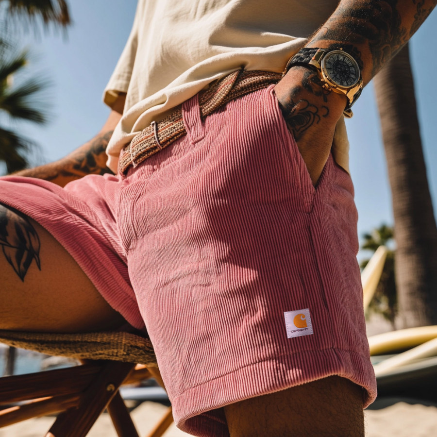 

Unisex Casual Vintage Surf Shorts Corduroy Skateboard Surf Shorts