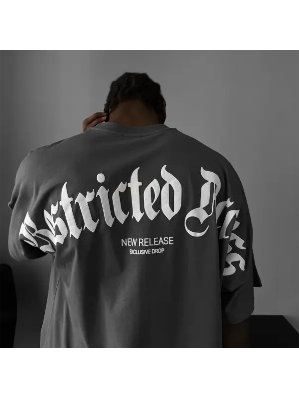 Oversize Restricted Access T-Shirt - Ootdmw.com 