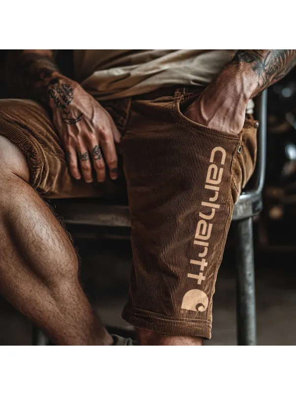 Men's Vintage Corduroy Shorts - Ootdmw.com 